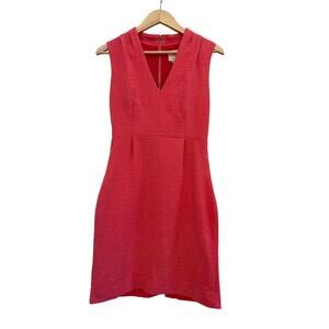 Kate Spade V Neck Sheath Dress Womens 6 Pink Quiet Luxury Barbie Event Career